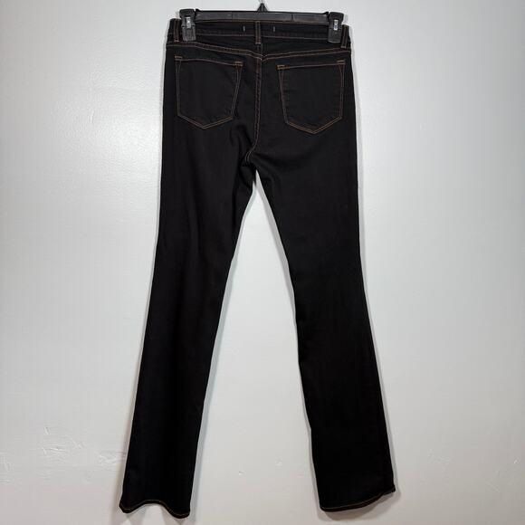 J Brand Black Jeans Women’s 29 Made in USA Bootcut Straight Contrast Stitch Long - Picture 5 of 5